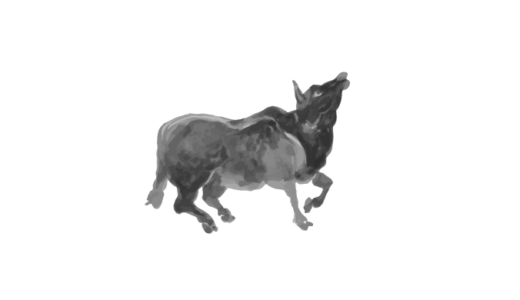 牛の無料png素材のイラスト画像