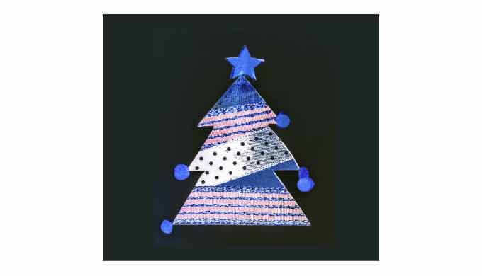 クリスマスツリーの無料素材のイラスト画像