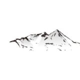 山の無料素材のイラスト画像