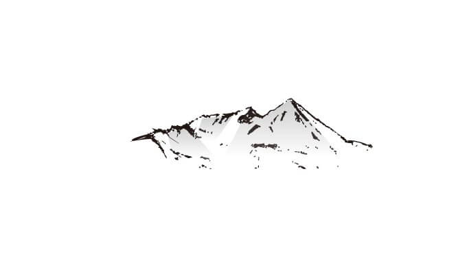 山の無料素材のイラスト画像